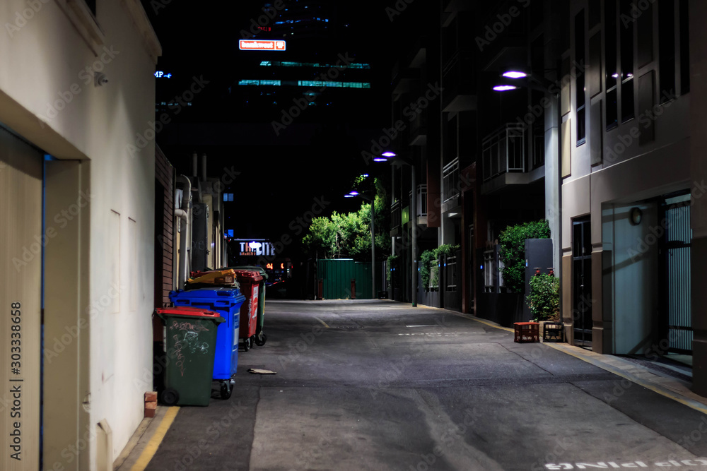 Naklejka premium street in the city