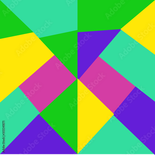 Colorful background with designed elegant abstraction, Modern style abstraction made of color quadrangle shapes.