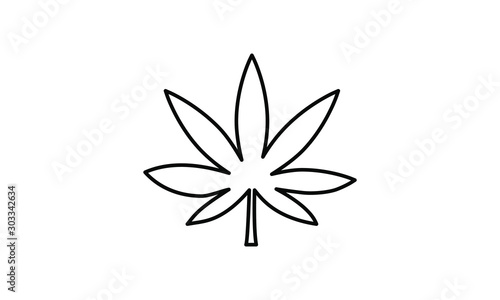 canabis icon vector