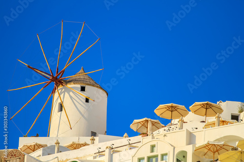 Greece windmill. Taken in agust 2013 at Santorini Greece