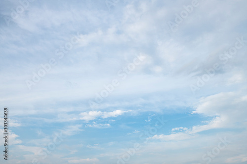 Fototapeta Naklejka Na Ścianę i Meble -  Blue sky with natural white clouds landscape- Image