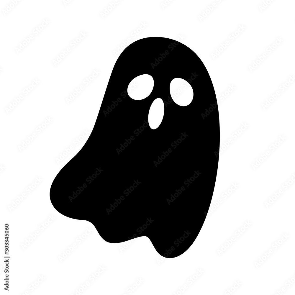 Ghost vector icon. Creepy horror illustration symbol. paranormal logo. halloween sign. Ghost vector icon. Creepy horror illustration symbol. paranormal logo. halloween sign.