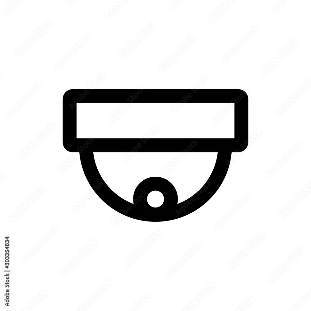 Cctv camera outline icon illustration isolated vector sign symbol Cctv camera outline icon illustration isolated vector sign symbol