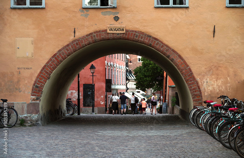 One of the oldest buildings of Uppsala – Skytteanum. Valvgatan Street, Uppsala, Sweden. photo