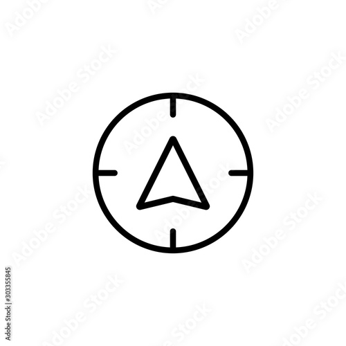 Free Download Navigation outline icon illustration isolated vector sign symbol - GFXLoad
