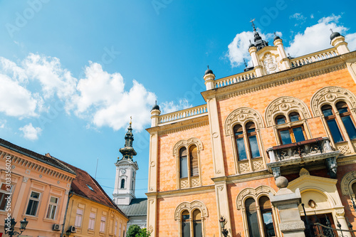 Vladicanski Dvor, Bishop's palace at old town in Novi Sad, Serbia photo