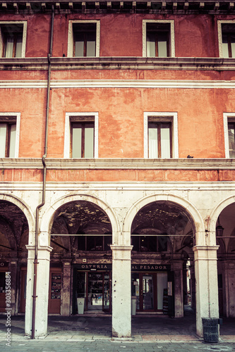 facade of an old building venice