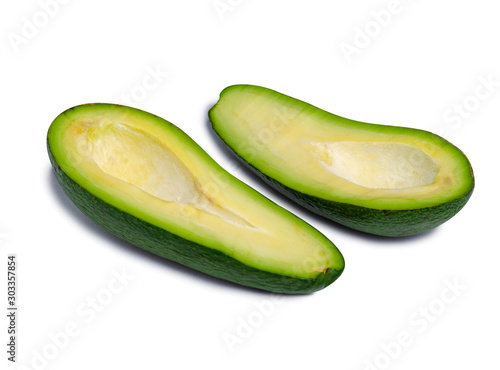 Avocado fresh healthy food on white background isolation