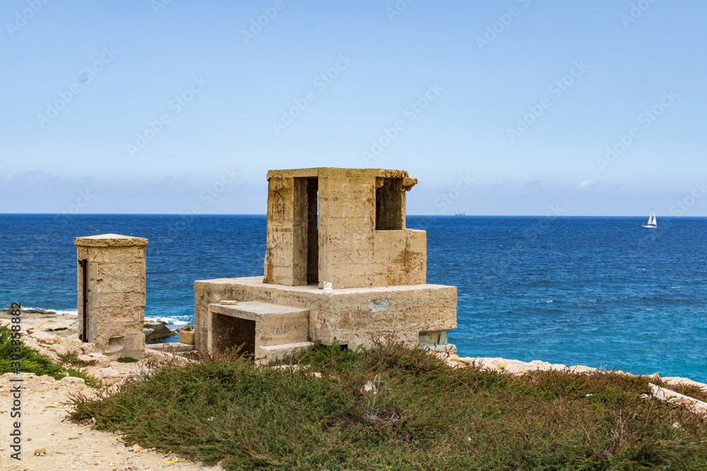 World War Two Pillbox, Kalkara, Malta