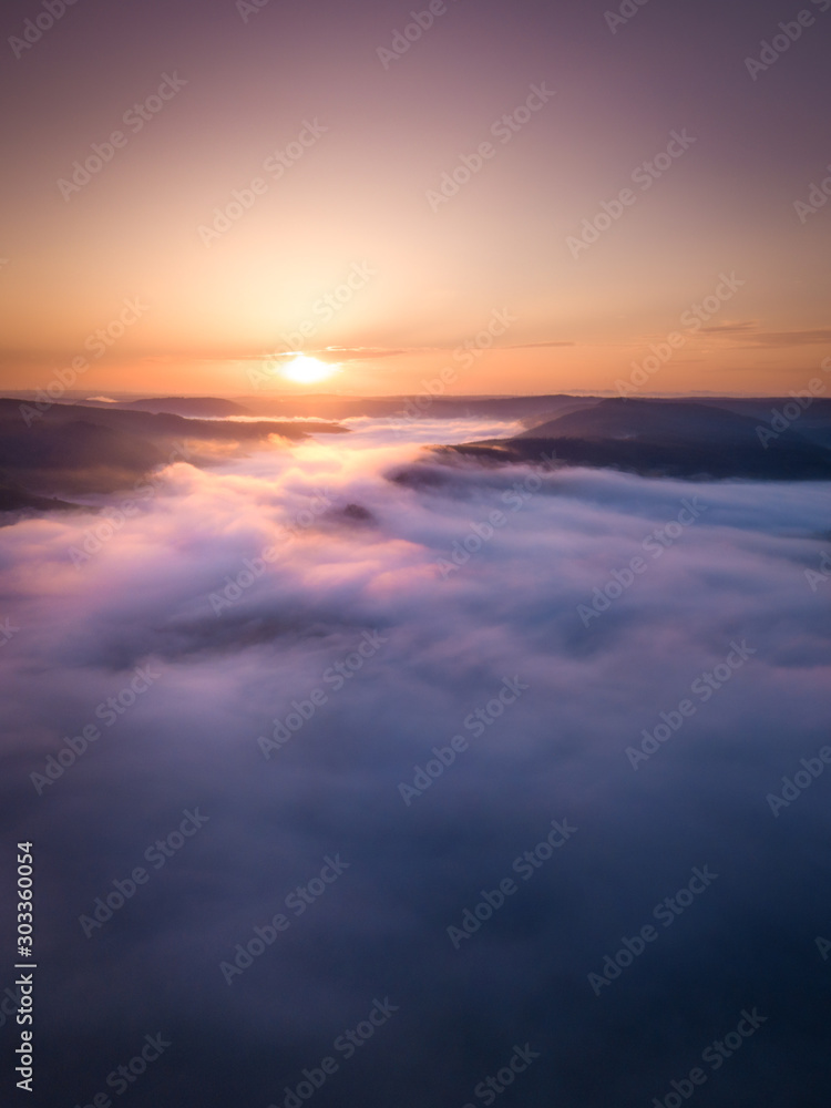 Foggy Sunrise at the Mosel Valley – Germany