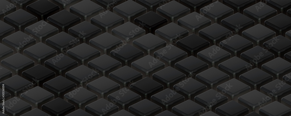 3D BLACK ABSTRACT BACKGROUND, CUBE BACKGROUND 3D BLACK ABSTRACT BACKGROUND, CUBE BACKGROUND