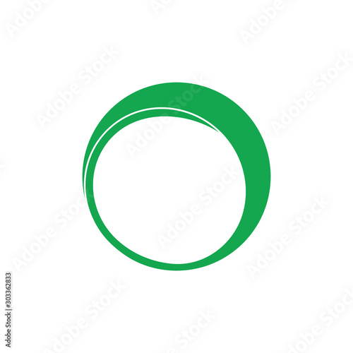circle geometric curves object logo vector