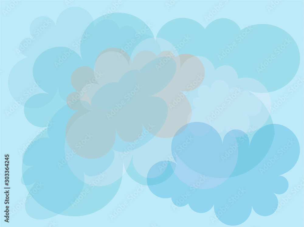 Pattern cloud blue vector illustration isolated Pattern cloud blue vector illustration isolated