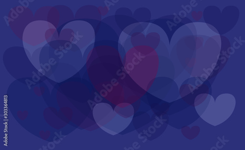 Heart pattern vector illustration isolated