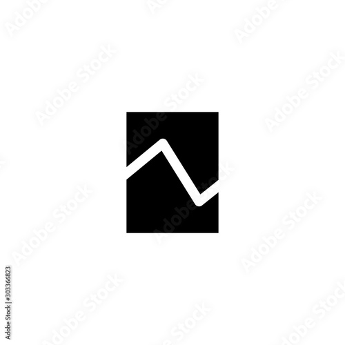 Photo icon. Gallery attachment symbol. Logo design element