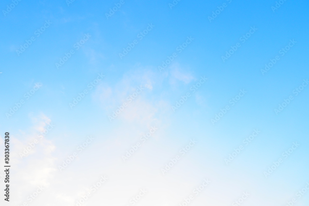 Ταπετσαρία Beautiful bright blue sky and white clouds for cute background, wallpaper and decoration