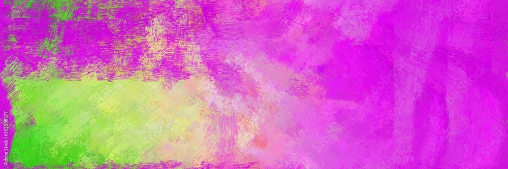 abstract seamless pattern brush painted texture with medium orchid, tan and lime green color. can be used as wallpaper, texture or fabric fashion printing