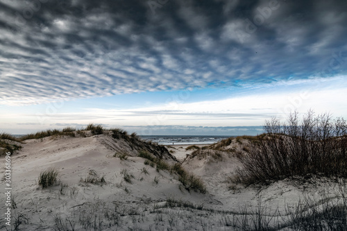 Scattered clouds over Baltic sea on calm day. © Janis Smits