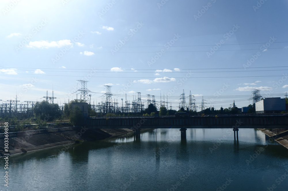 Cooling pond at Chernobyl Power Plant Cooling pond at Chernobyl Power Plant