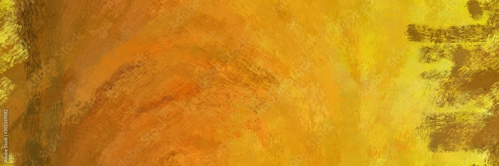abstract seamless pattern brush painted background with dark golden rod, golden rod and vivid orange color. can be used as wallpaper, texture or fabric fashion printing