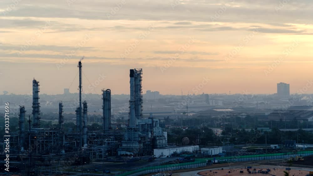 Timelaspe Industrial with beautiful sunrise. Timelaspe Industrial with beautiful sunrise.