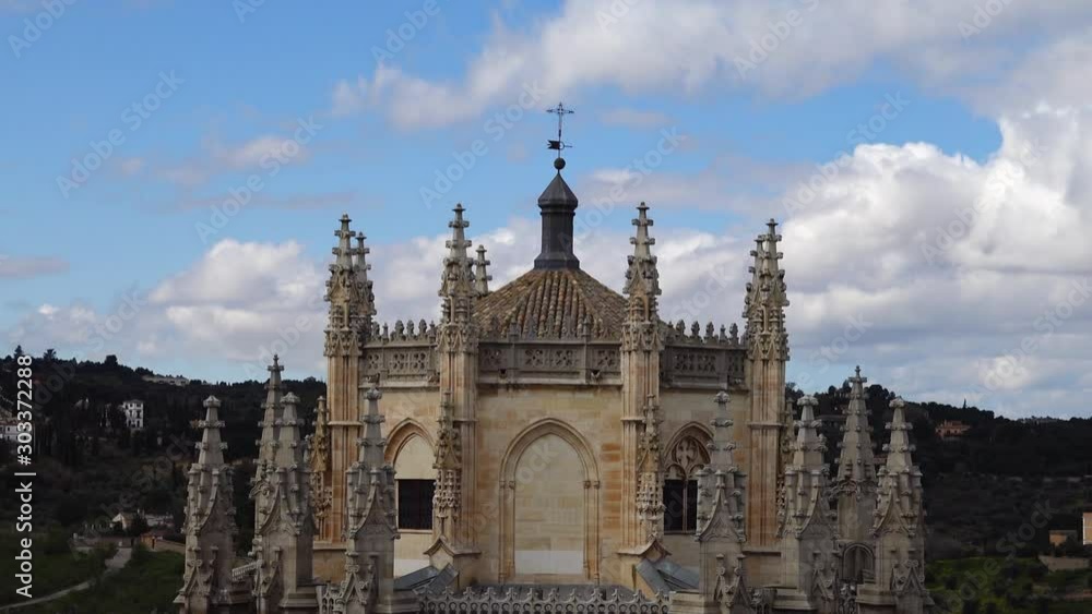 The Monastery of San Juan de los Reyes in Toledo, Spain. The Monastery of San Juan de los Reyes in Toledo, Spain.