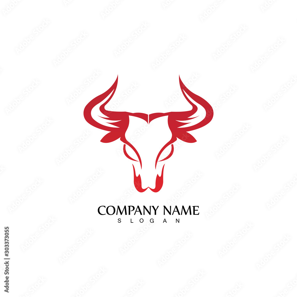 Bull horn logo and symbol template icons app Bull horn logo and symbol template icons app