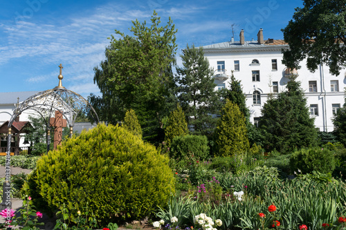 The territory of the Kazan monastery in Yaroslavl photo