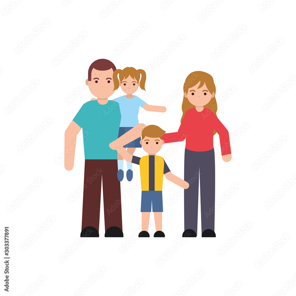 people member family flat image