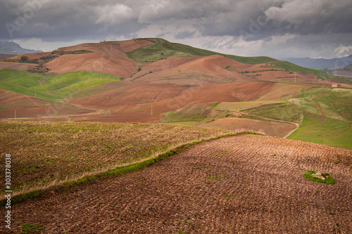 Agricoltura estensiva nel centro della Sicilia photo