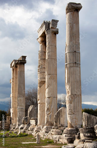 Ancient Greek Aphrodisias City Columns