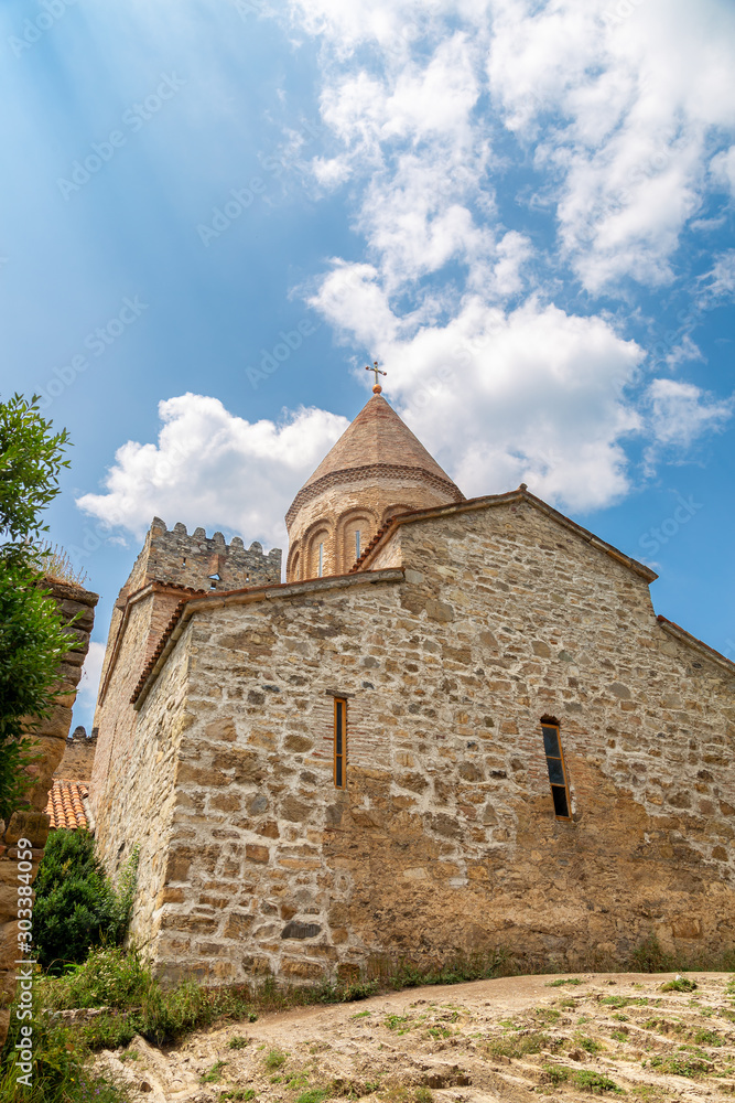 Church of the Savior in Ananuri fortress in Georgia
