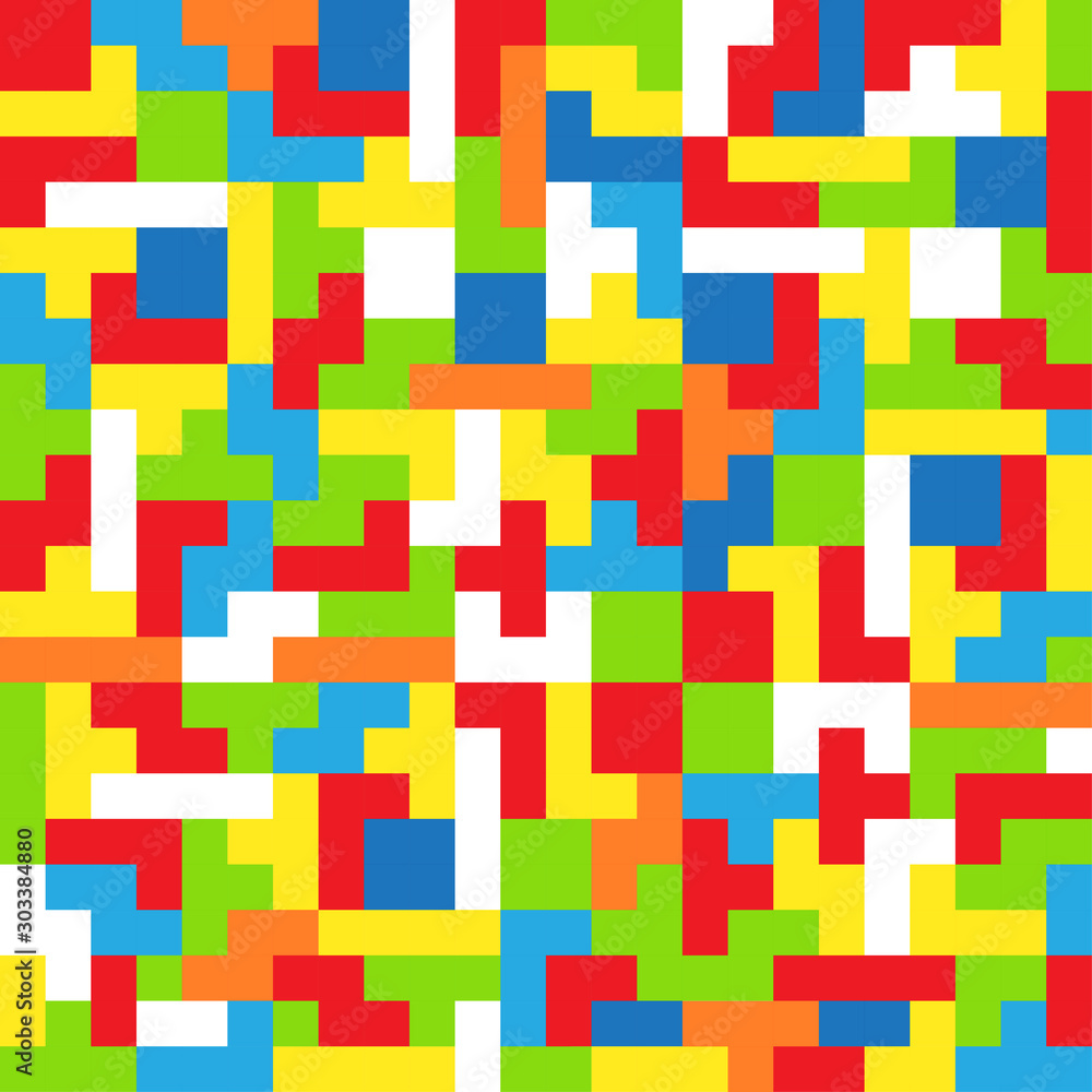 Abstract seamless background of color bricks Abstract seamless background of color bricks