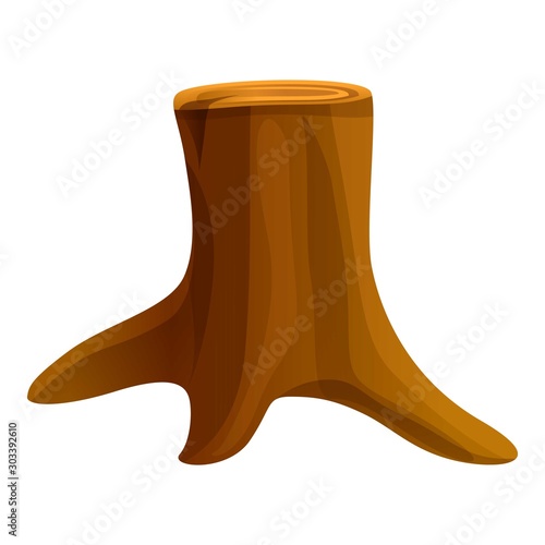 Deforestation icon. Cartoon of deforestation vector icon for web design isolated on white background