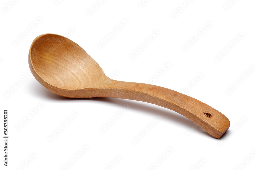 Wooden spoon isolated on white background Wooden spoon isolated on white background