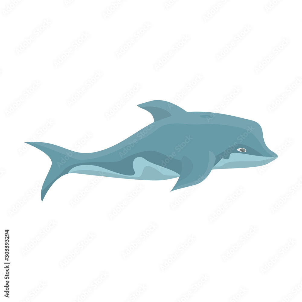 Dolphin vector icon.Cartoon vector icon isolated on white backgroun dolphin. Dolphin vector icon.Cartoon vector icon isolated on white backgroun dolphin.