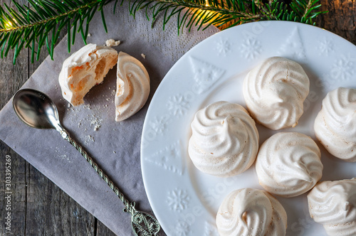 Delicious christmas meringue