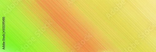 abstract digital web banner background with dark khaki, pastel orange and green yellow colors and space for text and image