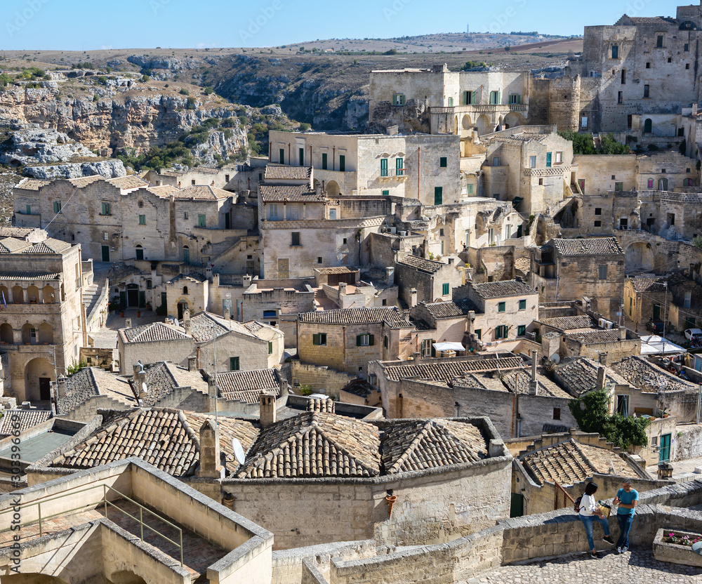 Φωτογραφία View of the ancient town of Matera ( Sassi di Matera) ,  Basilicata, Southern Italy