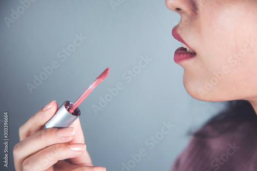 woman hand Lipstick