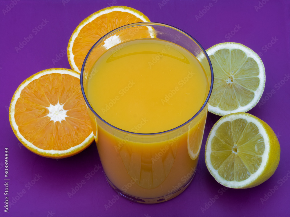 Orange juice with lemon Orange juice with lemon