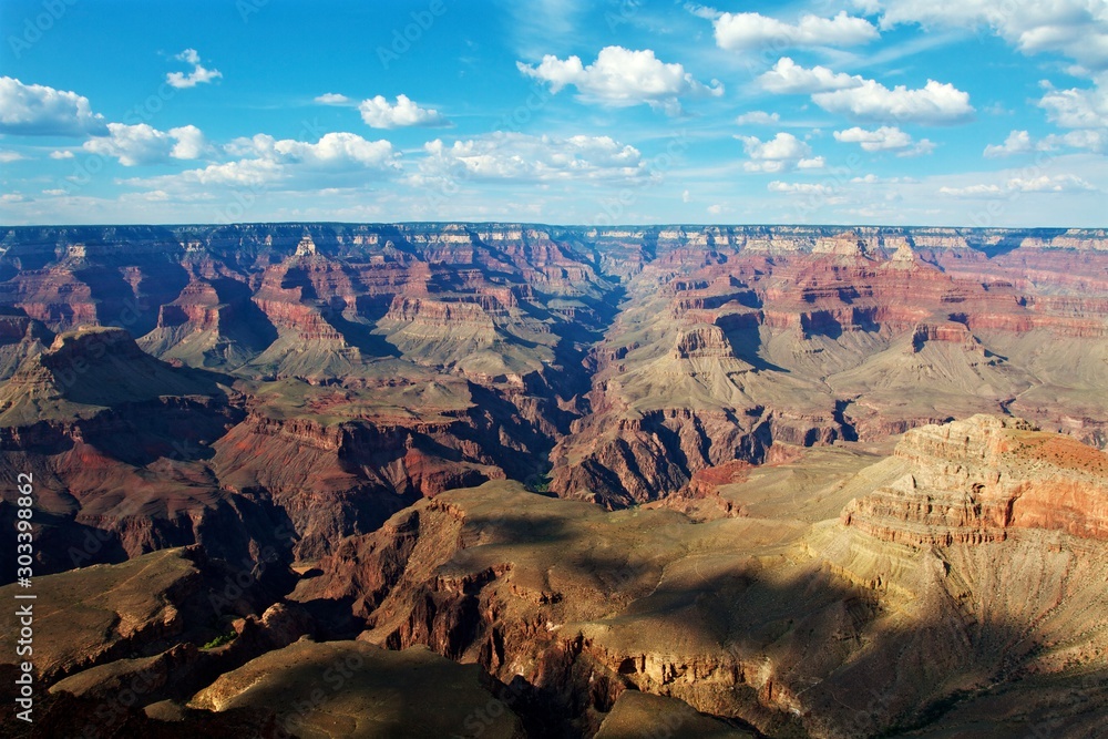 view of grand canyon in arizona from the south rim, USA view of grand canyon in arizona from the south rim, USA