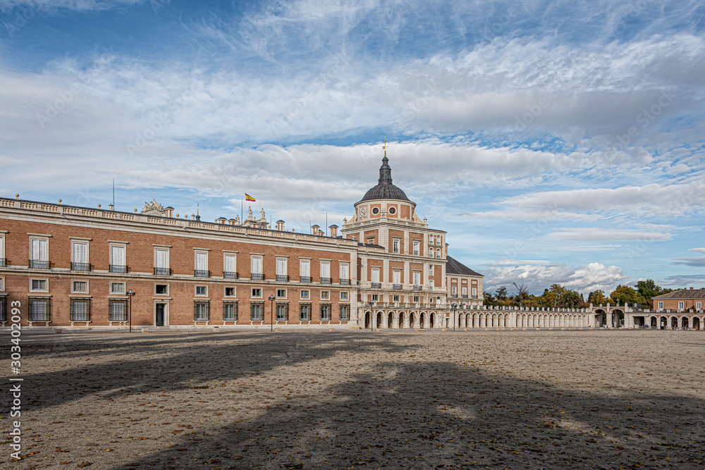 main square of the royal site of aranjuez. Madrid Spain