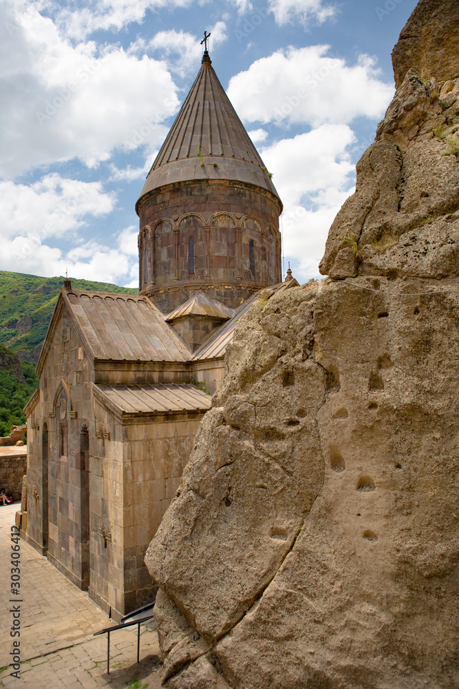 Beautiful Geghard monastery in Armenia
