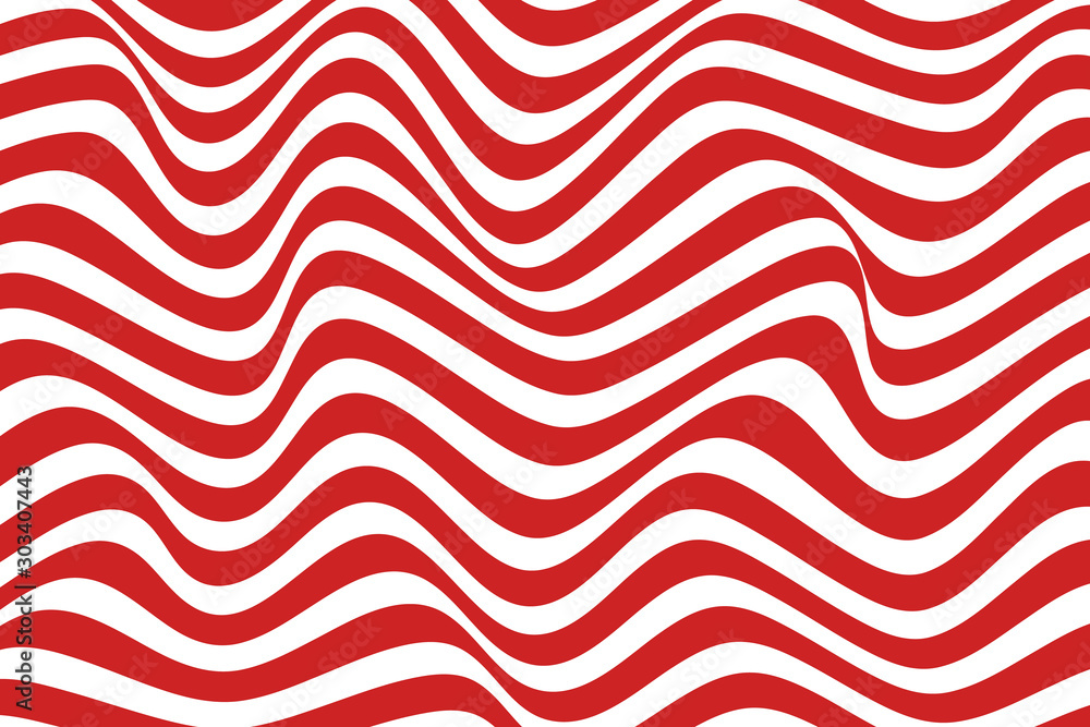 Trendy wavy background. Vector illustration of striped pattern with optical illusion Trendy wavy background. Vector illustration of striped pattern with optical illusion
