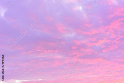 Beautiful sky at sunset. Bright clouds. Sky background. © Evgeniy