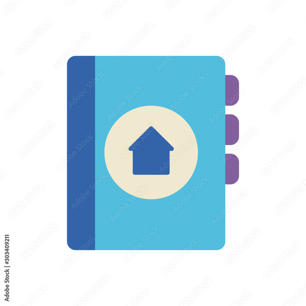 book marker office flat icon design book marker office flat icon design
