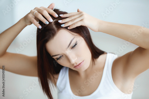 Female hair problems caused by emotional stress.