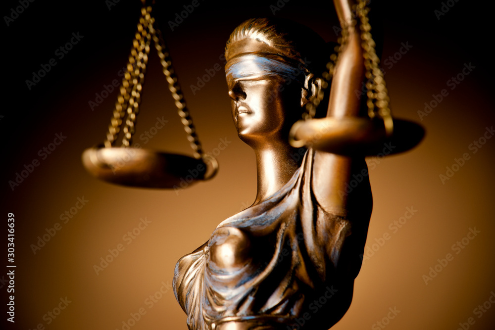 Bronze Themis statue - symbol of Justice Bronze Themis statue - symbol of Justice