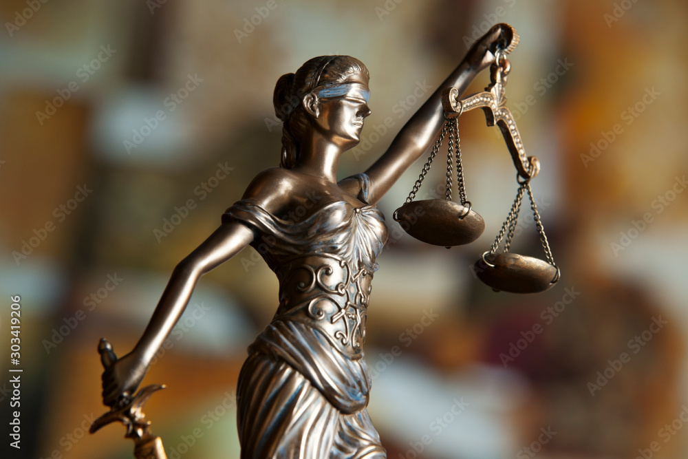Bronze Themis statue - symbol of Justice Bronze Themis statue - symbol of Justice
